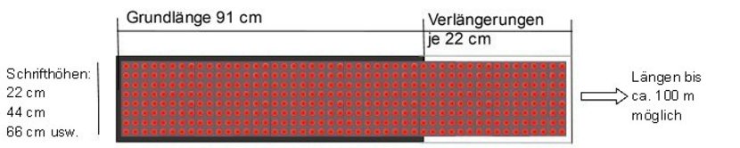 Laufschrift DLE-T