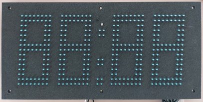 Einbauvariante LED-Uhr mit Schrifthöhe 15 cm