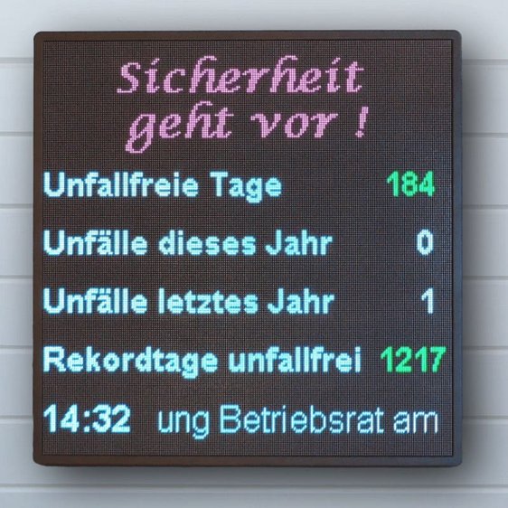 Daylite Sicherheitstafel outdoor indoor