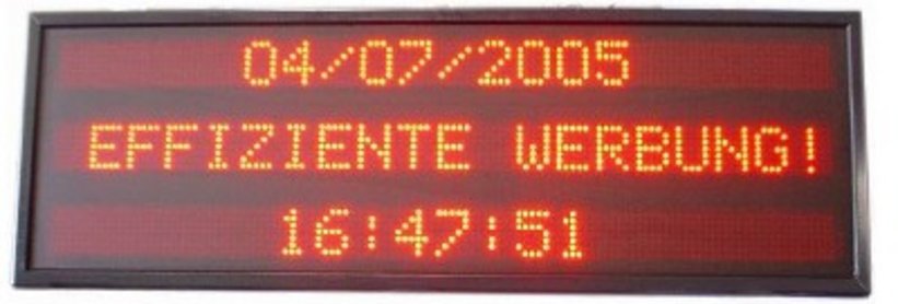 mehrzeilige LED-Laufschrift einfarbig