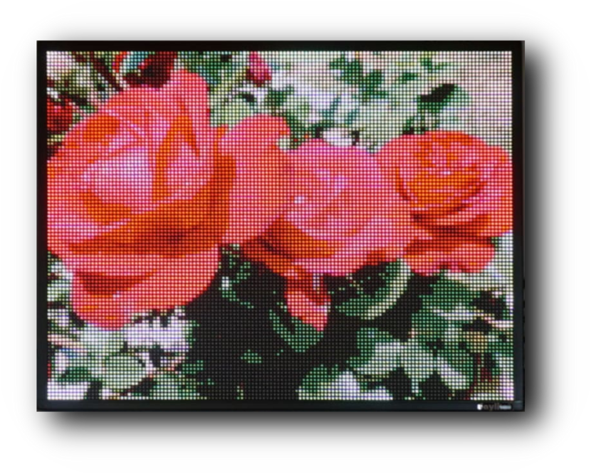Digitale Anzeigetafel mit 128x96 LEDs