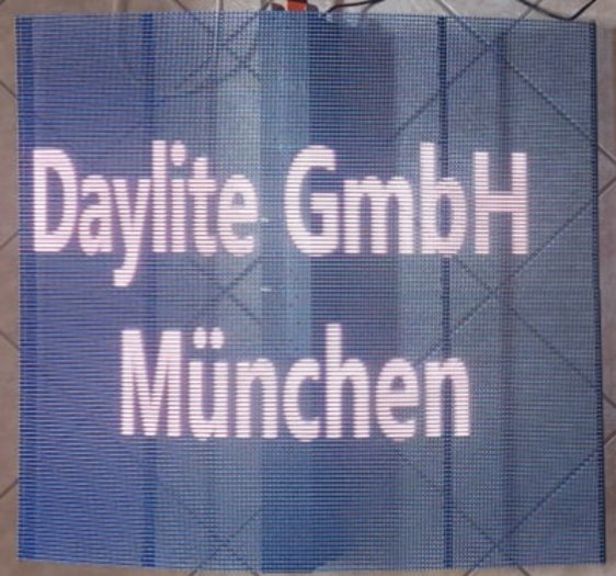 transparente LED-Anzeigetafel von Daylite