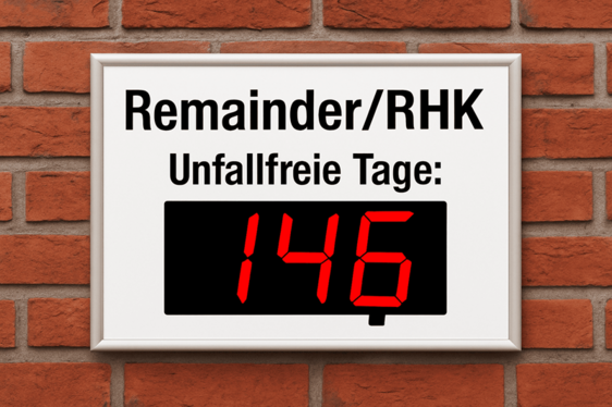 Anzeigetafel unfallfreier Tage ECO-Line