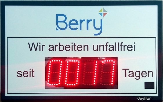Anzeige unfallfreier Tage ECO-line